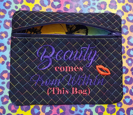 NNK ITH Zippered Tote Beauty Within