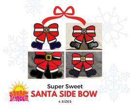 HL Applique Santa Side Bow HL6482