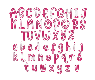 FSL Mini Charms Alphabet Embroidery Font