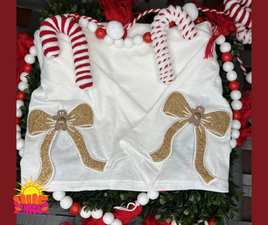 HL Applique Side Bow with 4 Bow Charms HL6484