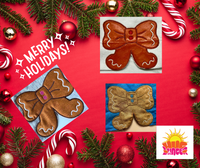 HL Applique Gingerbread Side Bow 4 sizes HL6481