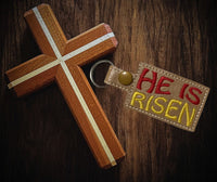 HL ITH He is Risen Snap Fob