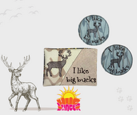 HL Big Bucks and Big Racks Mug Rugs and Coasters set