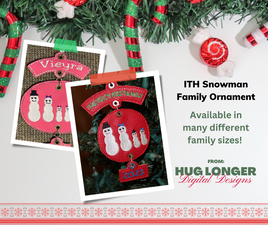 HL ITH Snowman Family Ornament Set of 8 HL6427