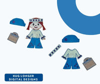 HL ITH Paperless Doll Vacation Set (doll design sold separately) HL6453