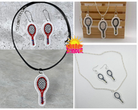 HL FSL Tennis Racket Jewelry Set HL6407