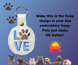 HL ITH Love Pets Fob HL6422