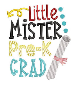 BBE Lil Miters Pre-K Grad Graduation saying