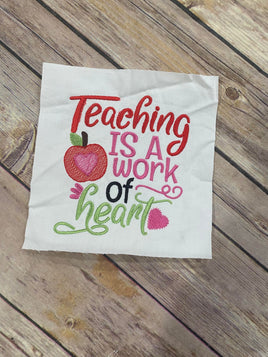 BBE Teaching is a work of heart saying