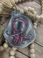 BBE Awareness Scribble Ribbon ITH Charm