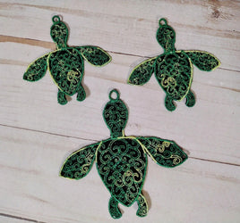 BBE Sea Turtle FSL Earrings & Pendant design
