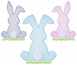 TIS Easter Bunny Trio 2 sizes
