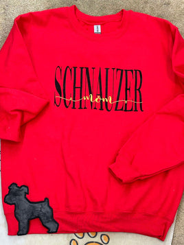 BBE - Schnauzer Dog Side Design Applique