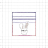 GRED  4x4 Appliqué Bunny Bag