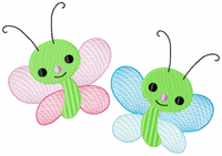 TIS Sketchy Butterflies 4 sizes