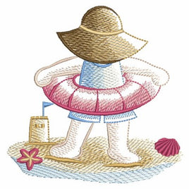 APE Sketched Sunbonnet At The Beach 2