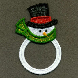 APE FSL Christmas Napkin Ring Snowman