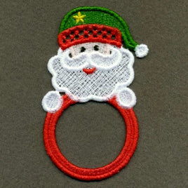 APE FSL Christmas Napkin Ring Santa