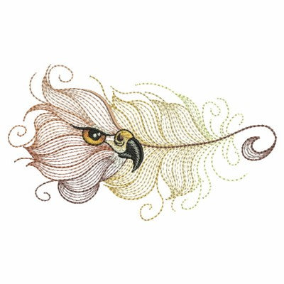 Feathers Beautiful Colored Bird Feather Counted Cross Stitch