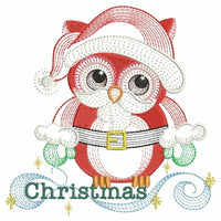 APE Christmas Owl 1 - 3 Sizes!