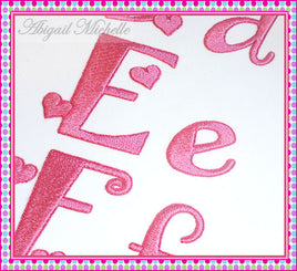 BBE Love Story Alphabet - 2 Sizes! font