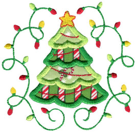 BCD Applique Christmas Tree Laurel