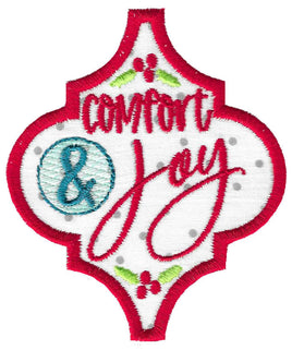 BCD Comfort and Joy Christmas Ornament