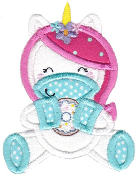 BCD Eating Unicorn Applique