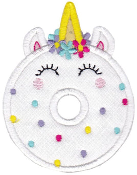 BCD Unicorn Doughnut Applique