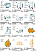 BCD Beach Sayings Bundle Set