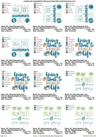 BCD Beach Sayings Bundle Set