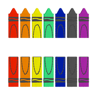 HL Split Crayon design