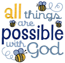 BCE All things possible with God