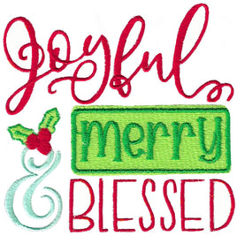 BCD Joyful Merry & Blessed