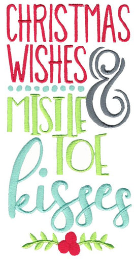 BCD Christmas Wishes and Mistletoe kisses