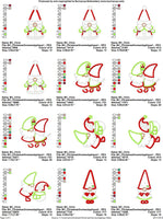 BCD Christmas Gnomes Applique Set