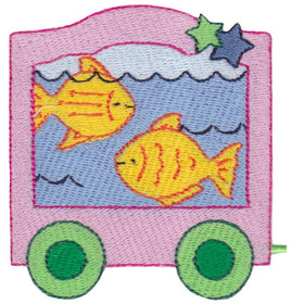 BCE Cute Animal Train Fish Carriage