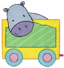 BCE Cute Animal Train Hippopotamus Carriage