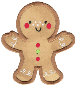 BCD Applique Gingerbread man