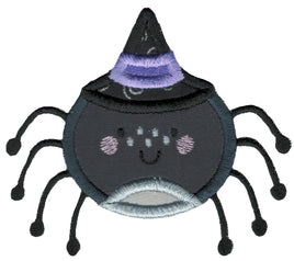 BCD Cute Halloween Applique Spider Witch