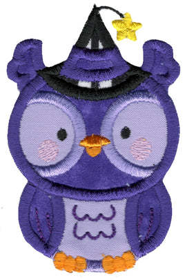 BCD Cute Halloween Applique Owl Witch