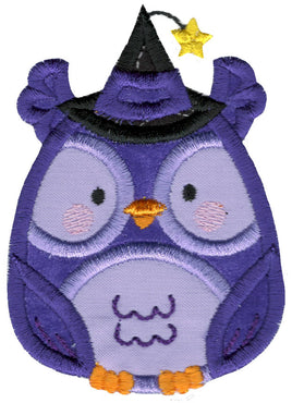 BCD Cute Halloween Applique Owl Witch 2