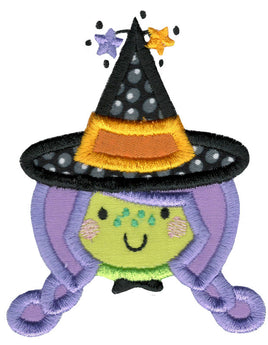 BCD Cute Halloween Applique Witch