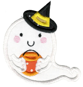 BCD Cute Halloween Applique Witch Ghost
