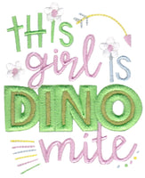 BCD Dinosaur Girl Applique Set Bundle