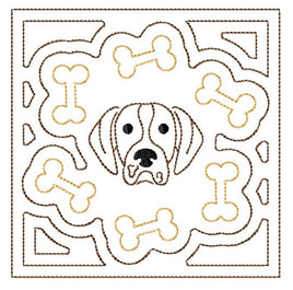 TIS Dog Quilt Block 5 sizes