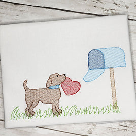 MBD Dog with Mailbox Sketch