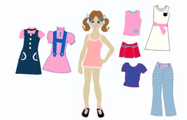 CAC Suzie Un Paper Doll Set