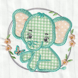 EE ADORABLE BABY ELEPHANTS 5x5