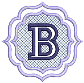 BCE Embossed Monogram Letter B